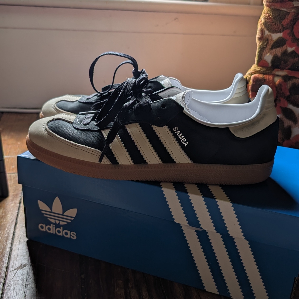 Adidas Samba Black and White Men's Shoes